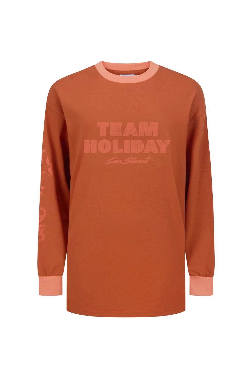 Team Holiday Long Sleeve Shirt - Rust