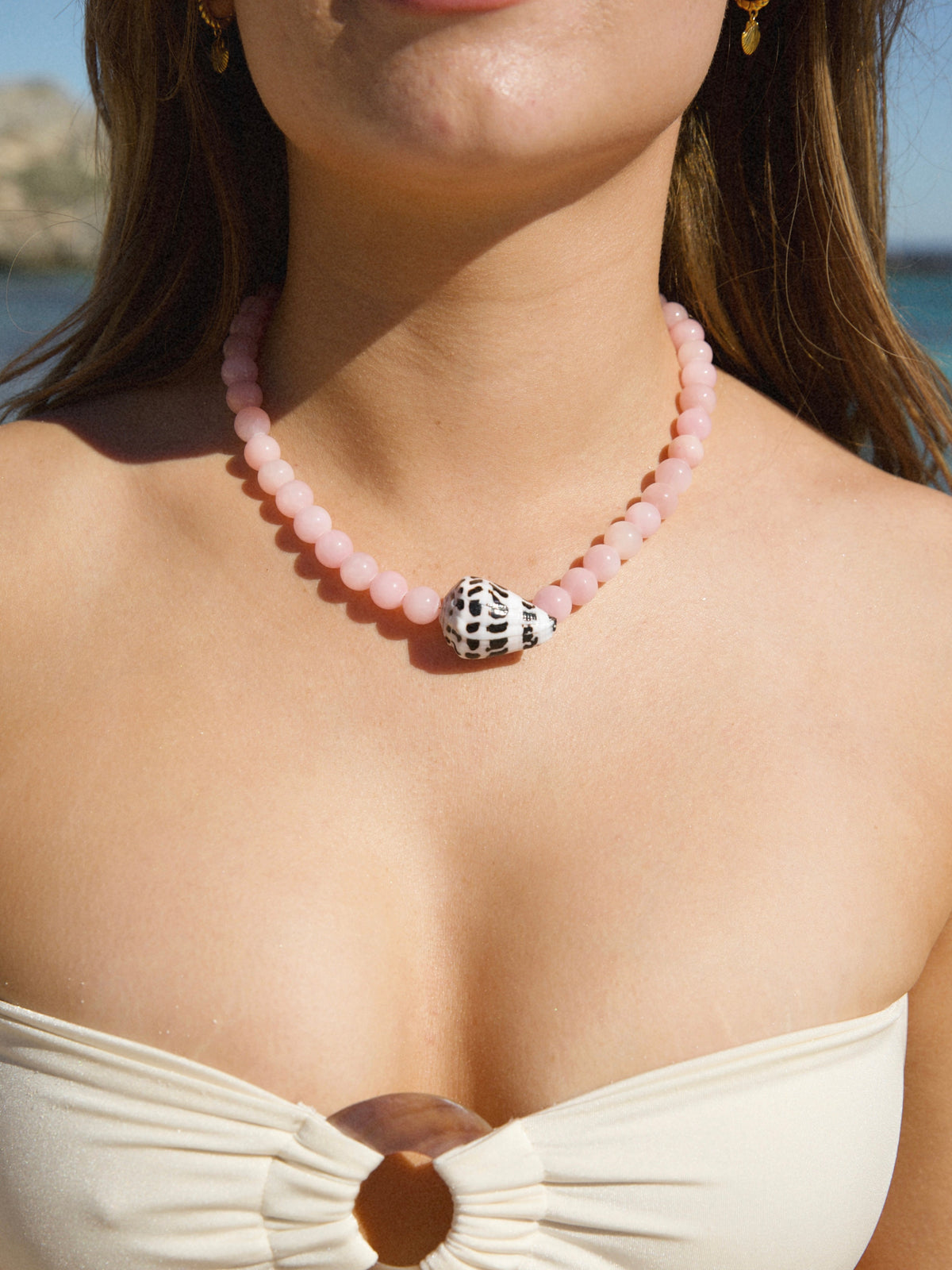 Lani Beaded Necklace - Silver