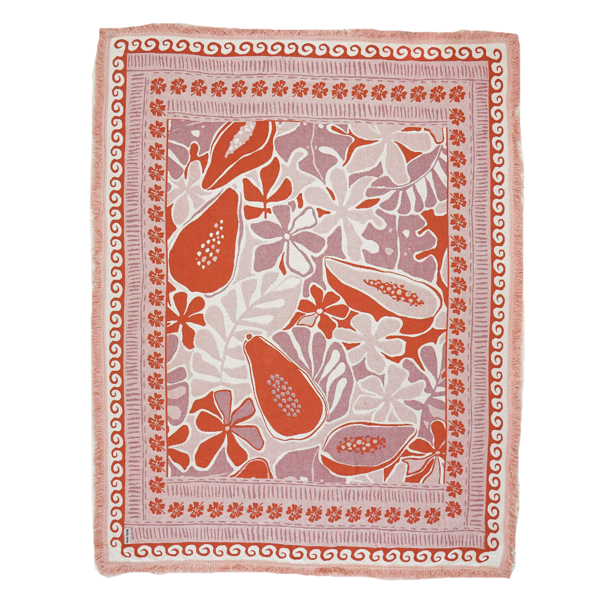 The Pink Papaya Travel Rug