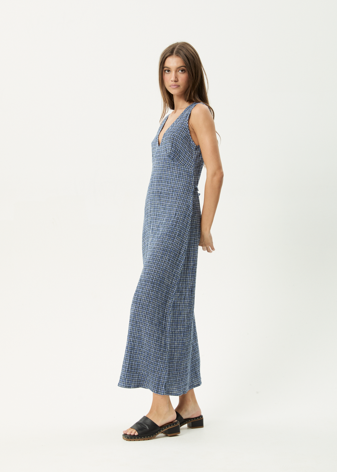 Shipwreck Seersucker Maxi Dress - Marlin