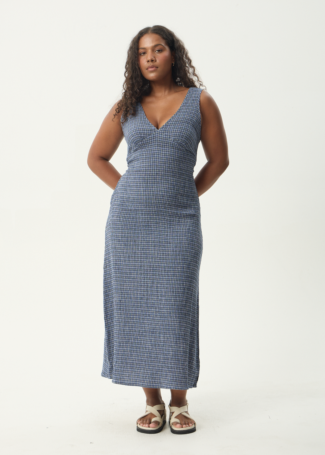 Shipwreck Seersucker Maxi Dress - Marlin