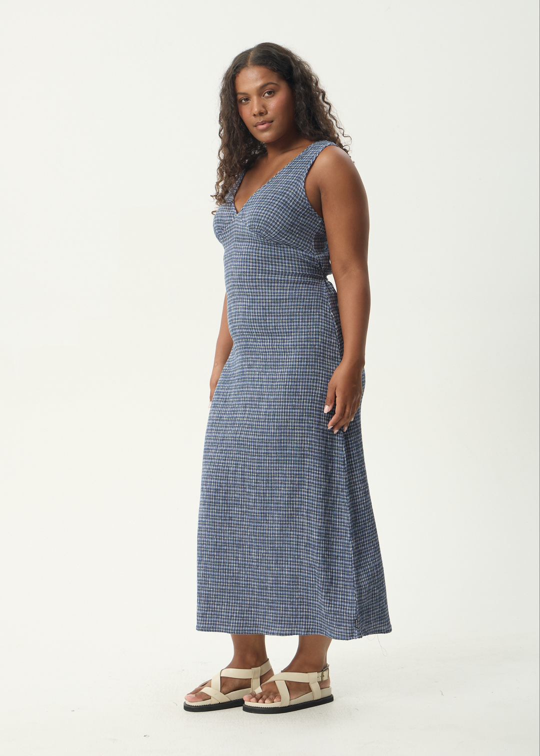 Shipwreck Seersucker Maxi Dress - Marlin