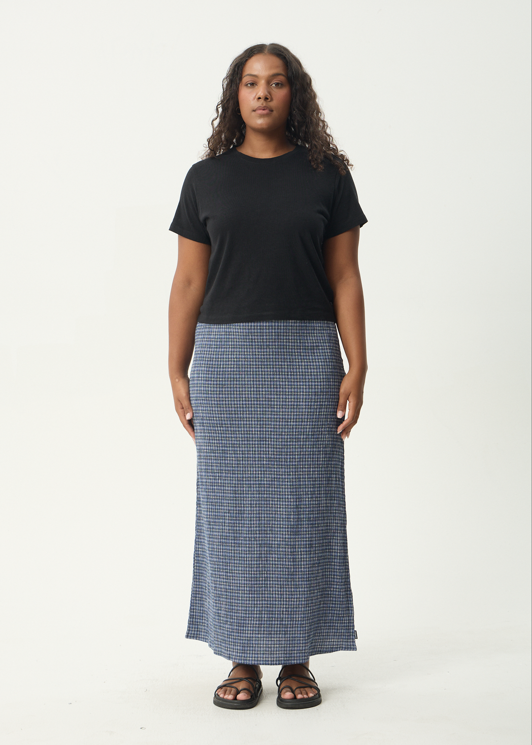 Shipwreck Seersucker Maxi Skirt - Marlin