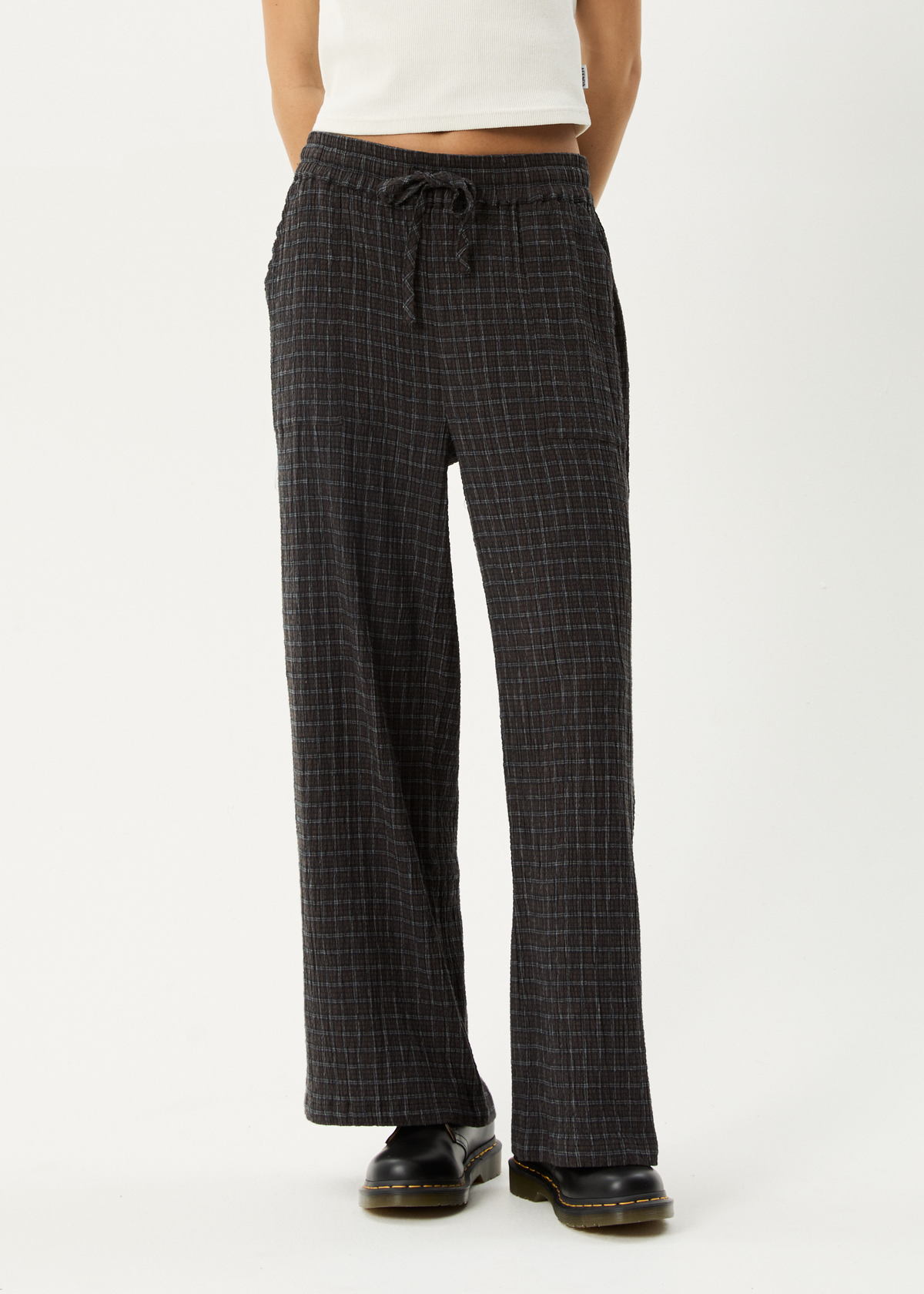 Dusk - Seersucker Check Pant - Black Check