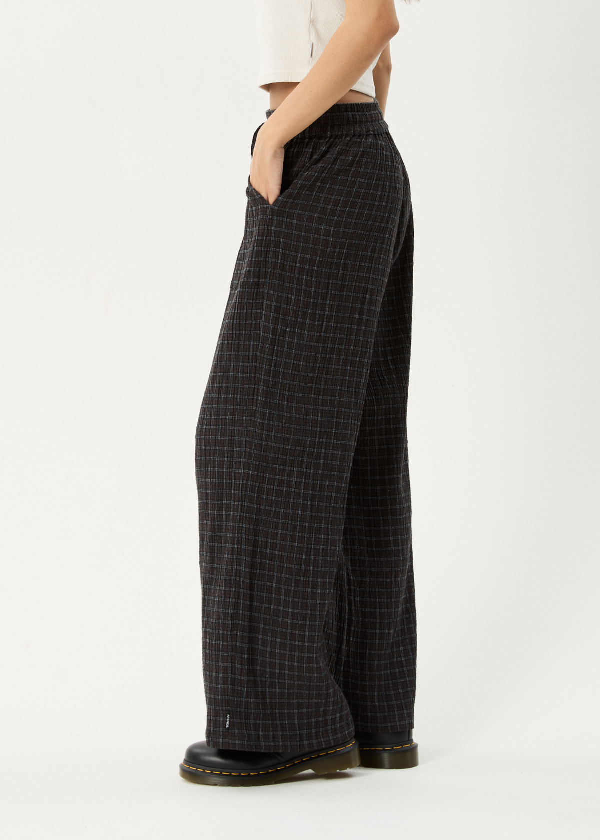 Dusk - Seersucker Check Pant - Black Check