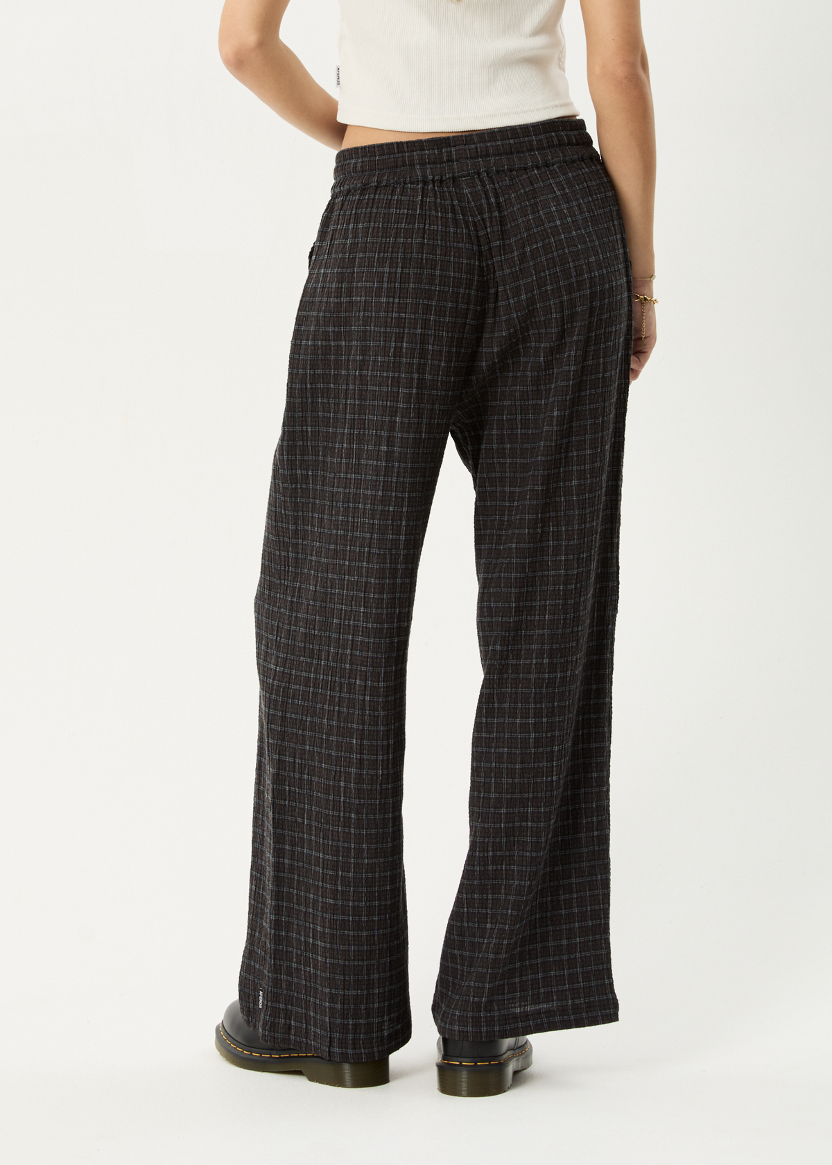 Dusk - Seersucker Check Pant - Black Check