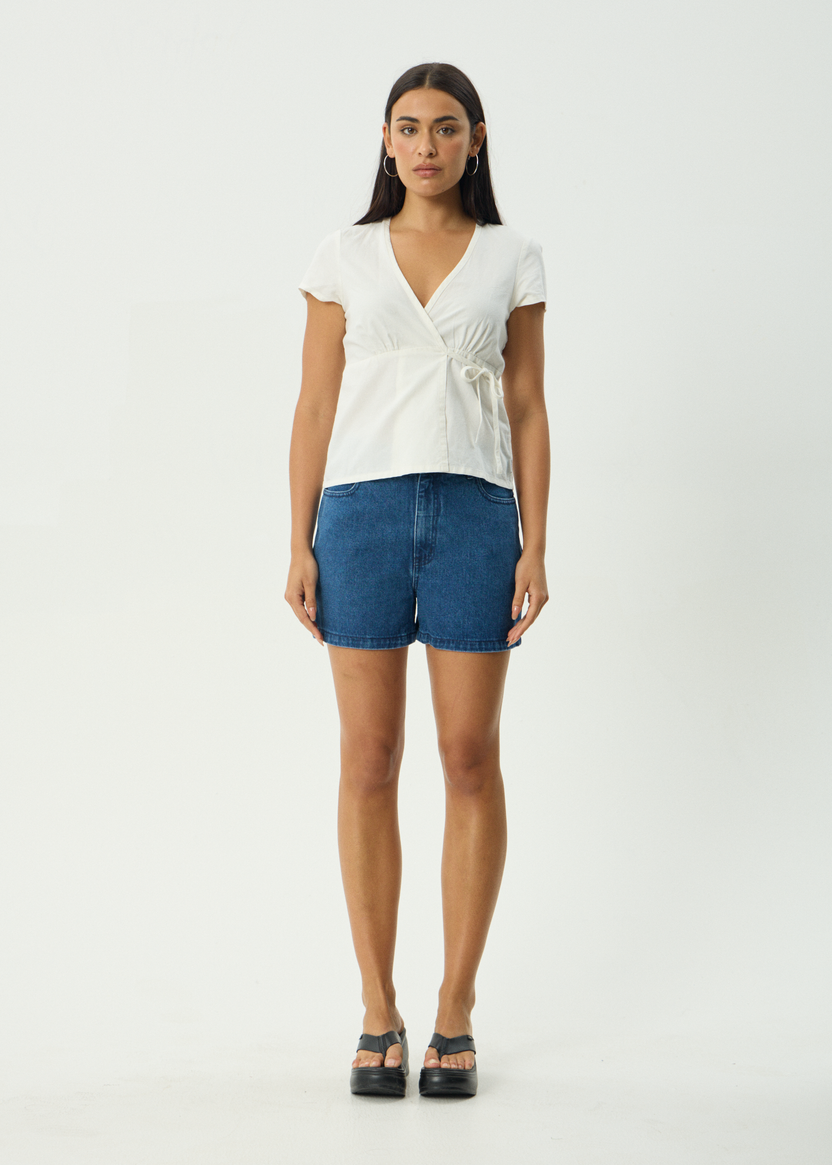 Loula - Wrap Top - White