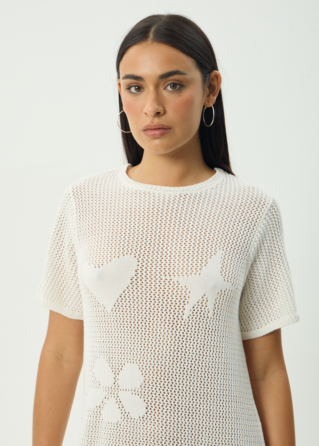 Riley Knit Maxi Dress - White