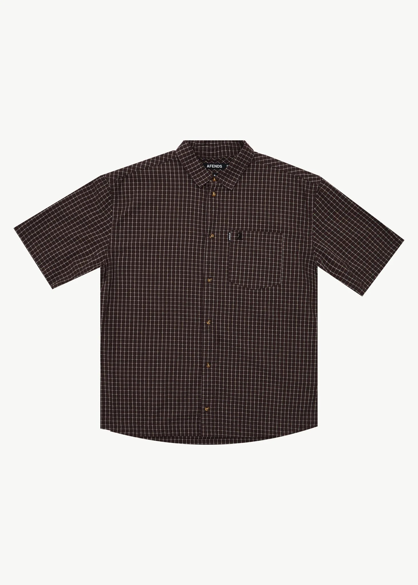 Reverb - Seersucker Short Sleeve Shirt - Chocolate Check