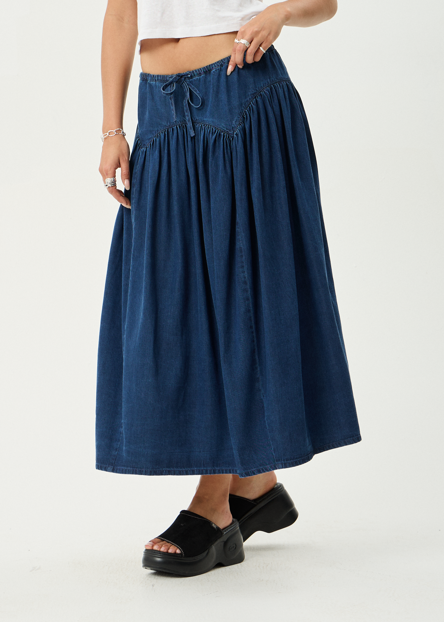 Palmer Midi Skirt - Ink