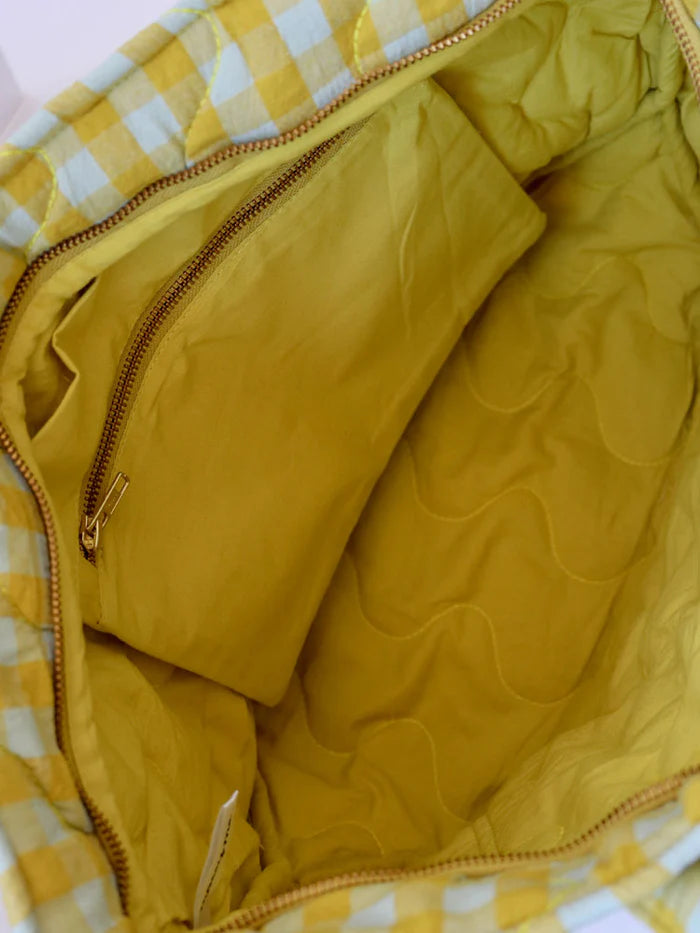 Citrus Seersucker Quilted Bag
