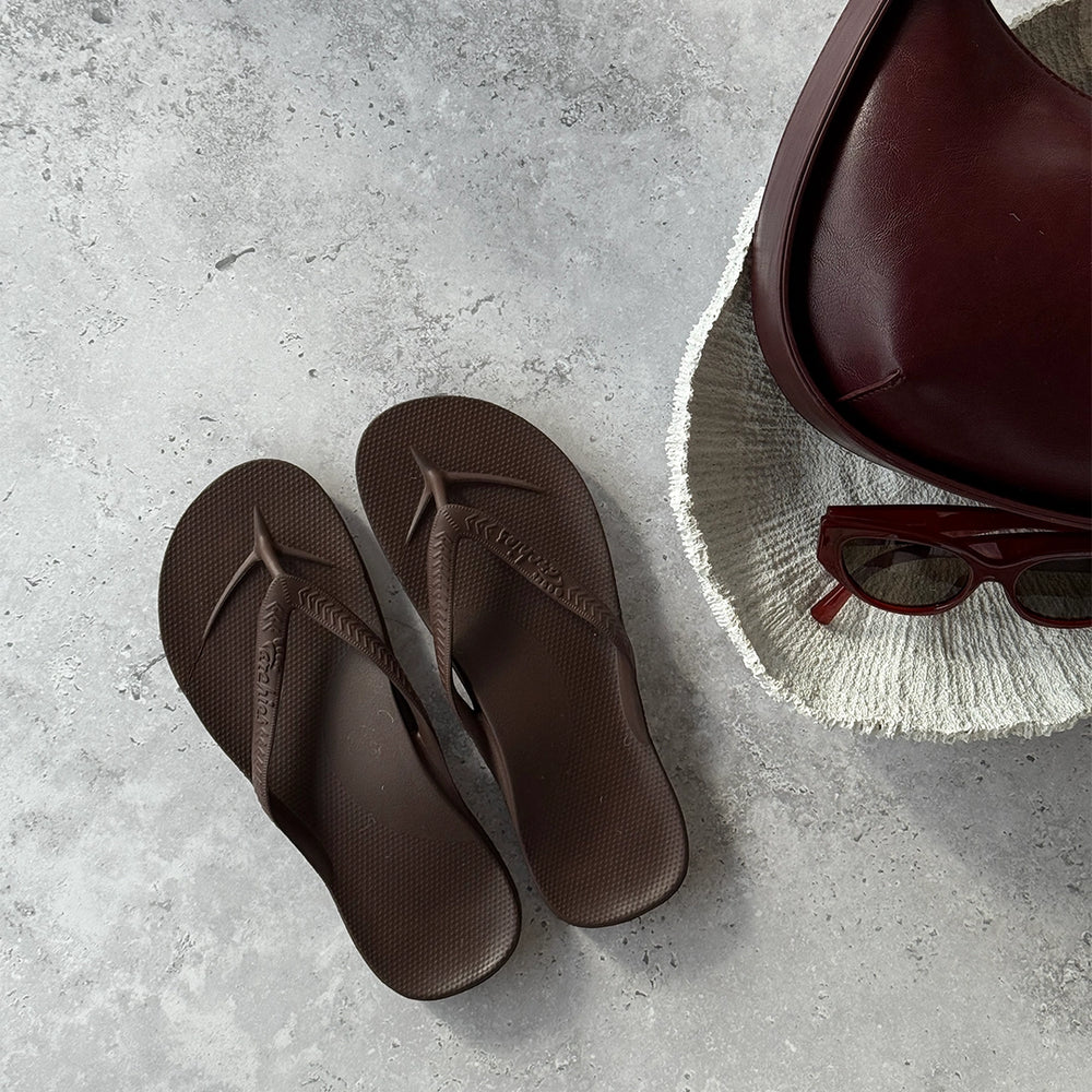 Arch Support Thongs - Brown