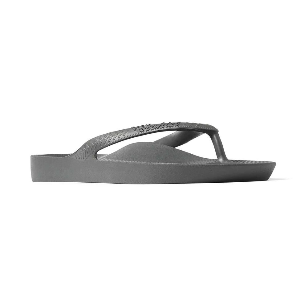 Arch Support Thongs - Charcoal