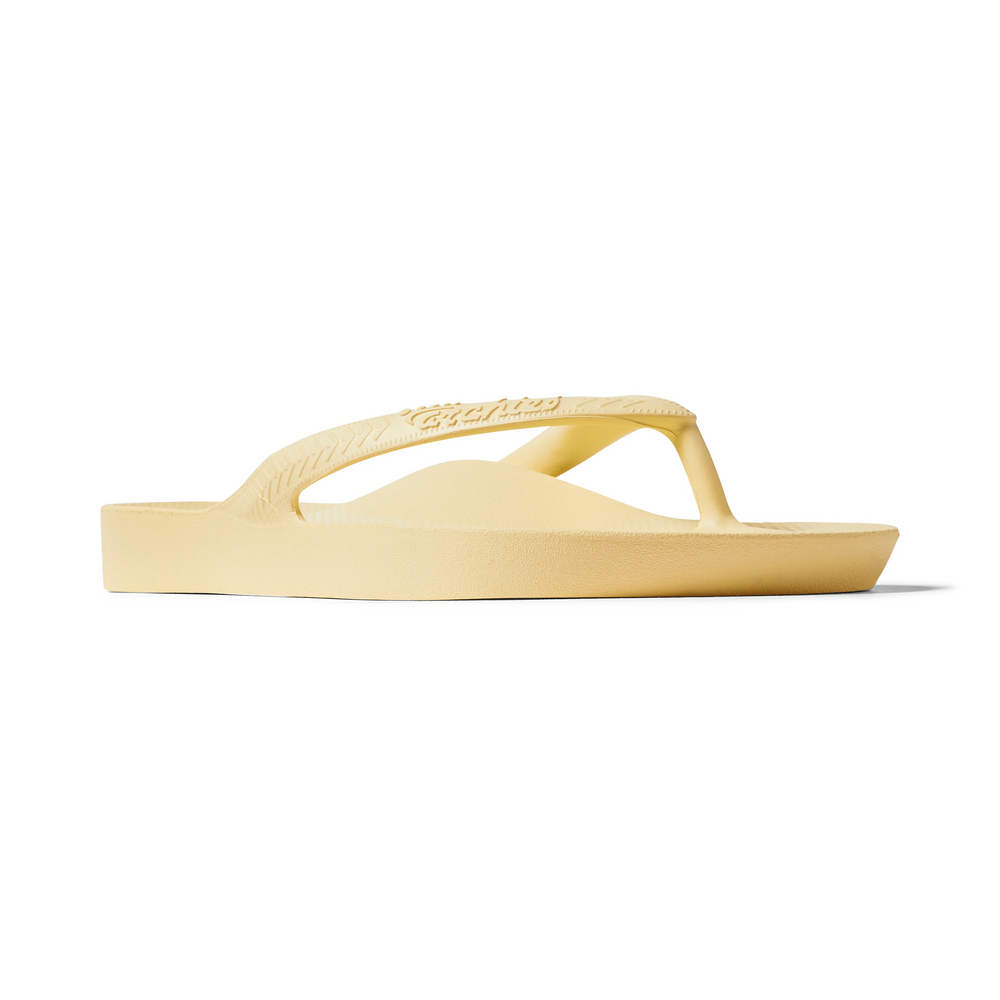 Arch Support Thongs - Lemon