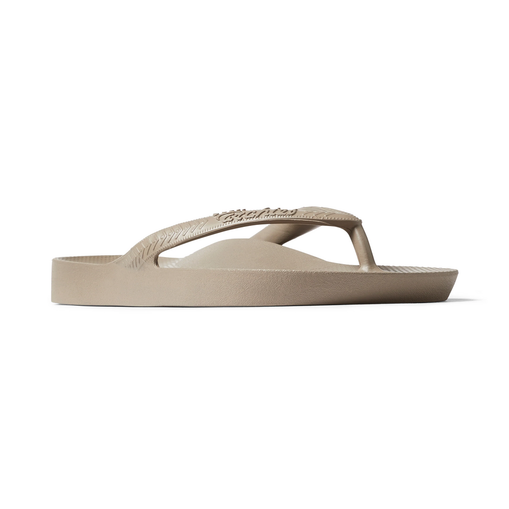 Arch Support Thongs - Taupe