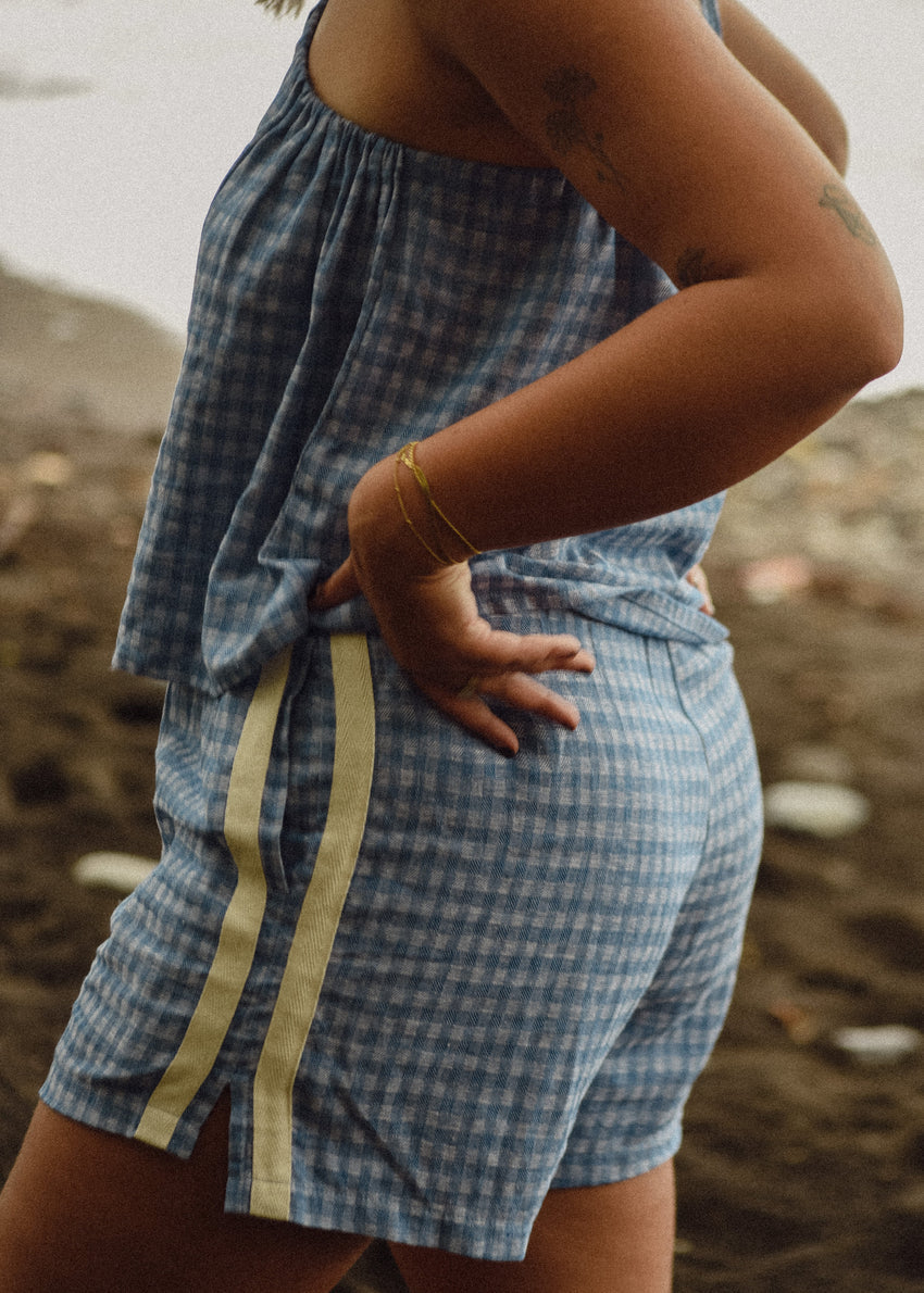 Atmosea Short - Blue Gingham