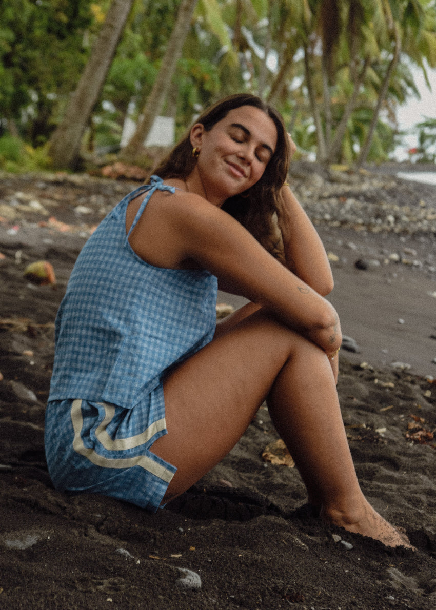 Atmosea Short - Blue Gingham