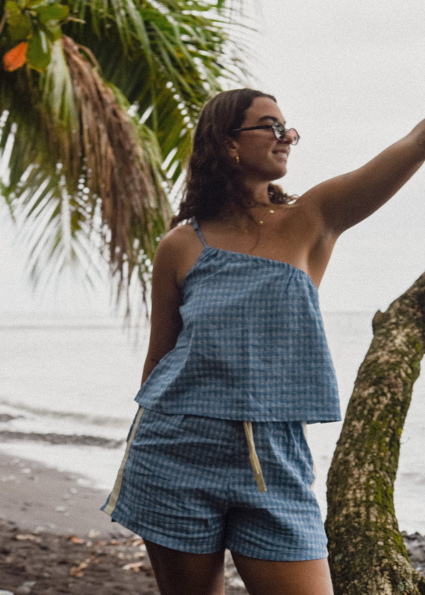 Atmosea Short - Blue Gingham