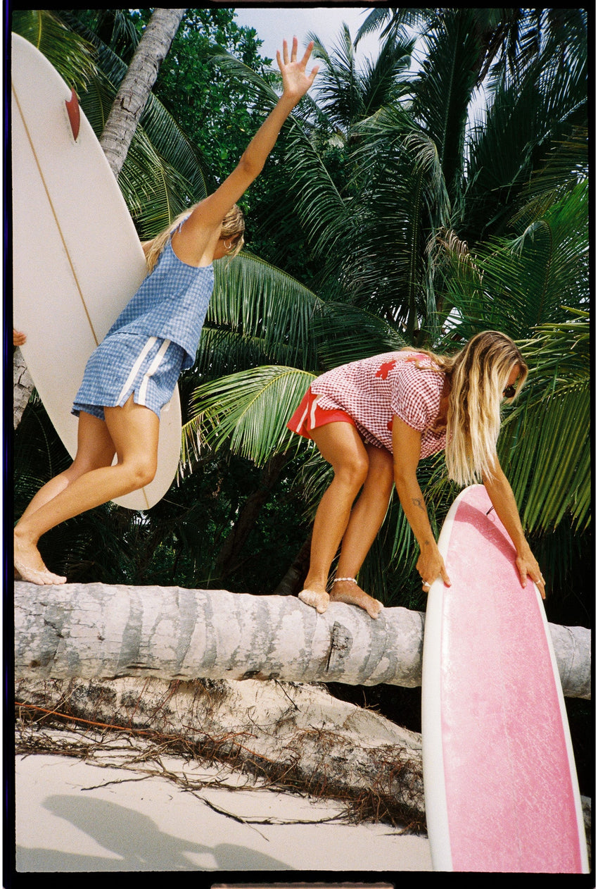 Atmosea Short - Blue Gingham