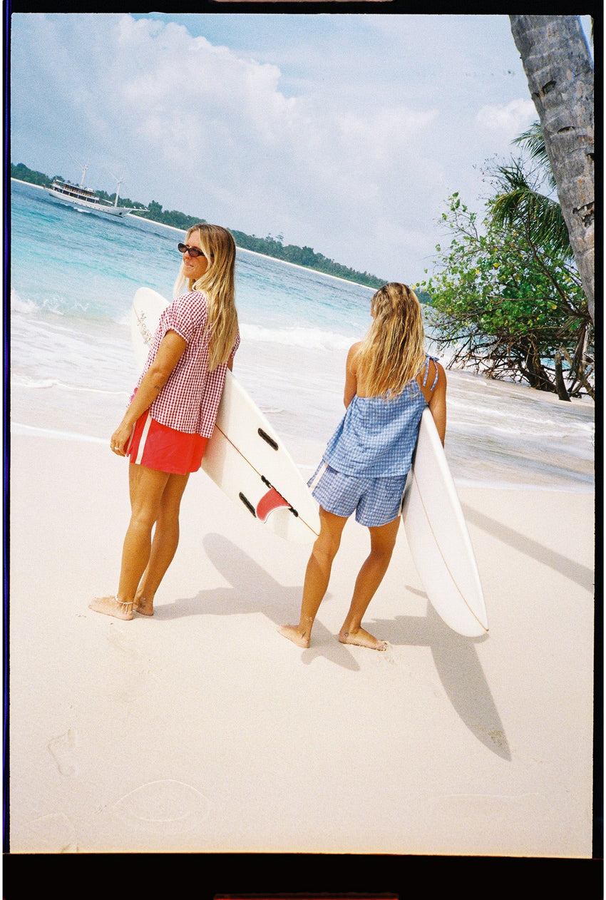 Atmosea Short - Blue Gingham