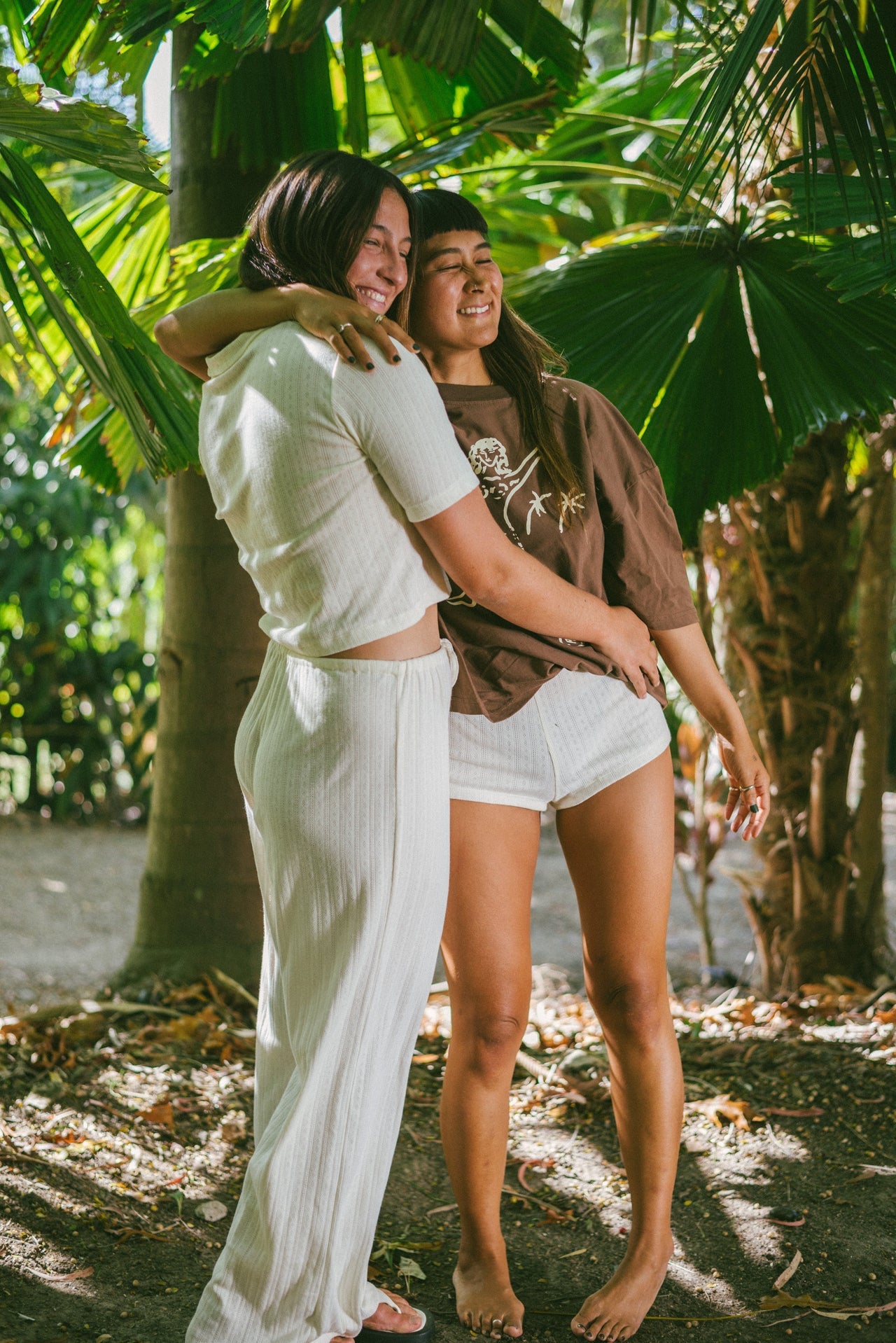Beach PJ Pant - Cream Pointelle