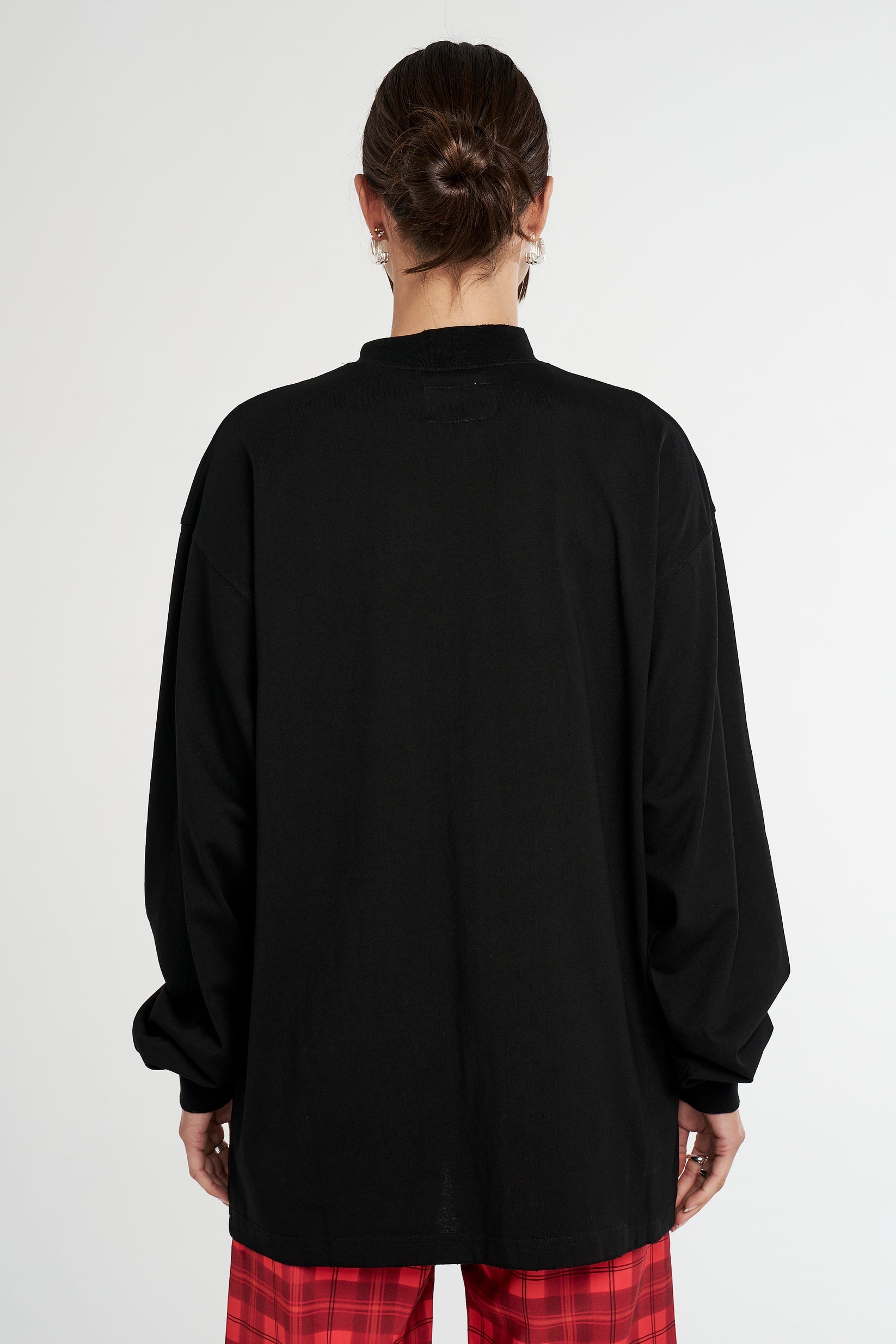 Long Sleeve Band Tee - Black
