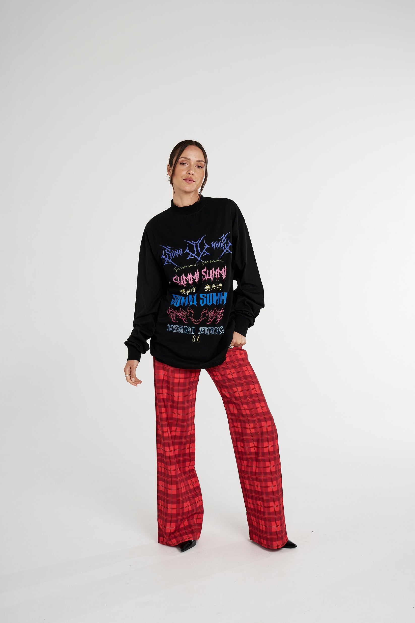 Long Sleeve Band Tee - Black