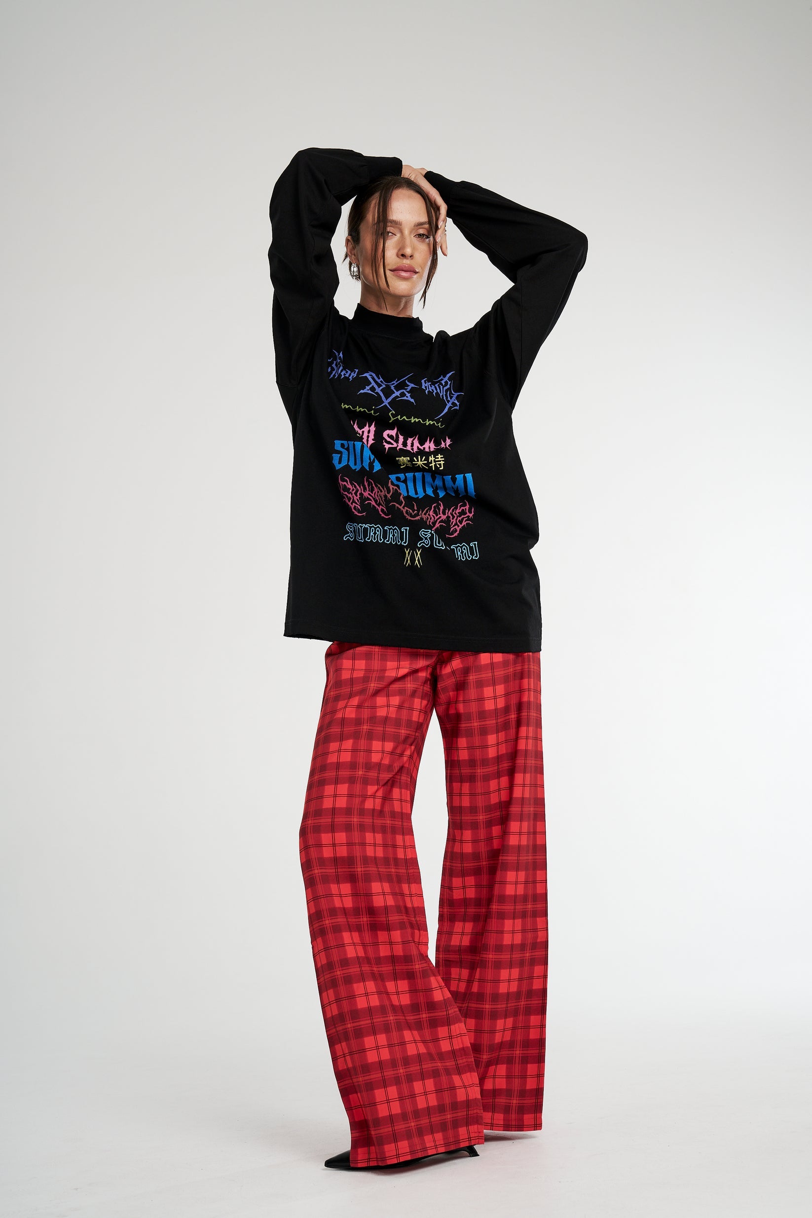 Long Sleeve Band Tee - Black