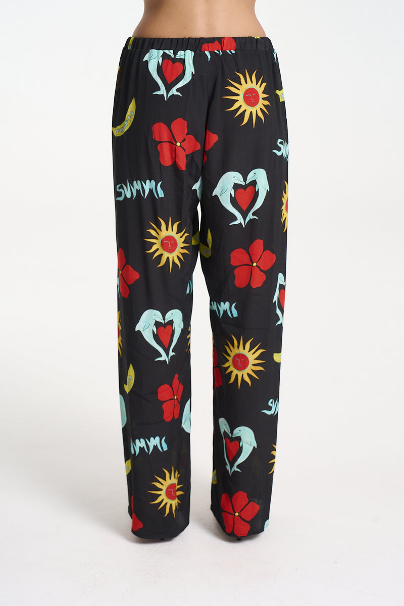 Relaxed Drawstring Pant - Troppo Night