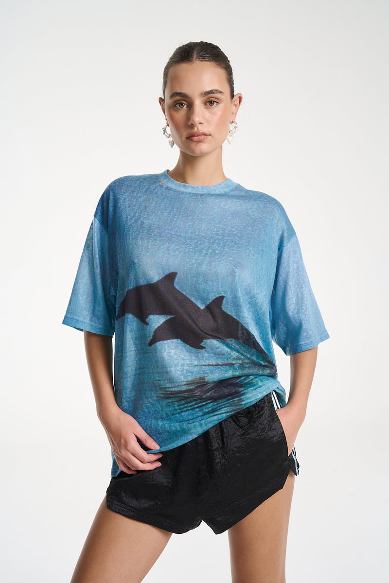 Double Dolphin Tee