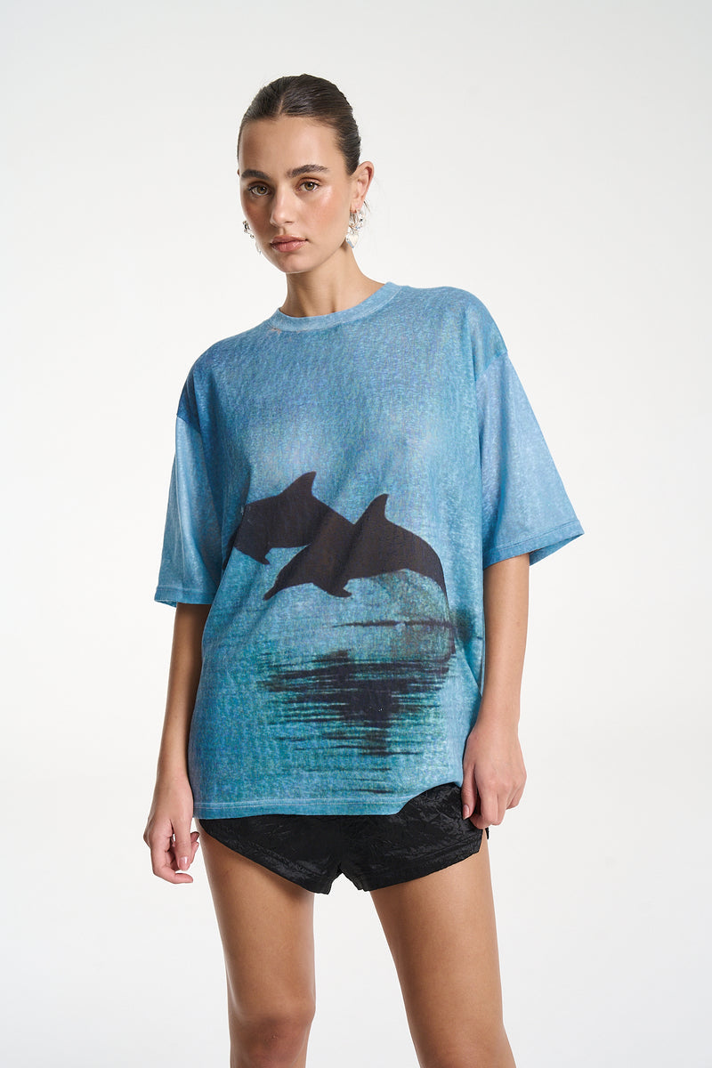 Double Dolphin Tee