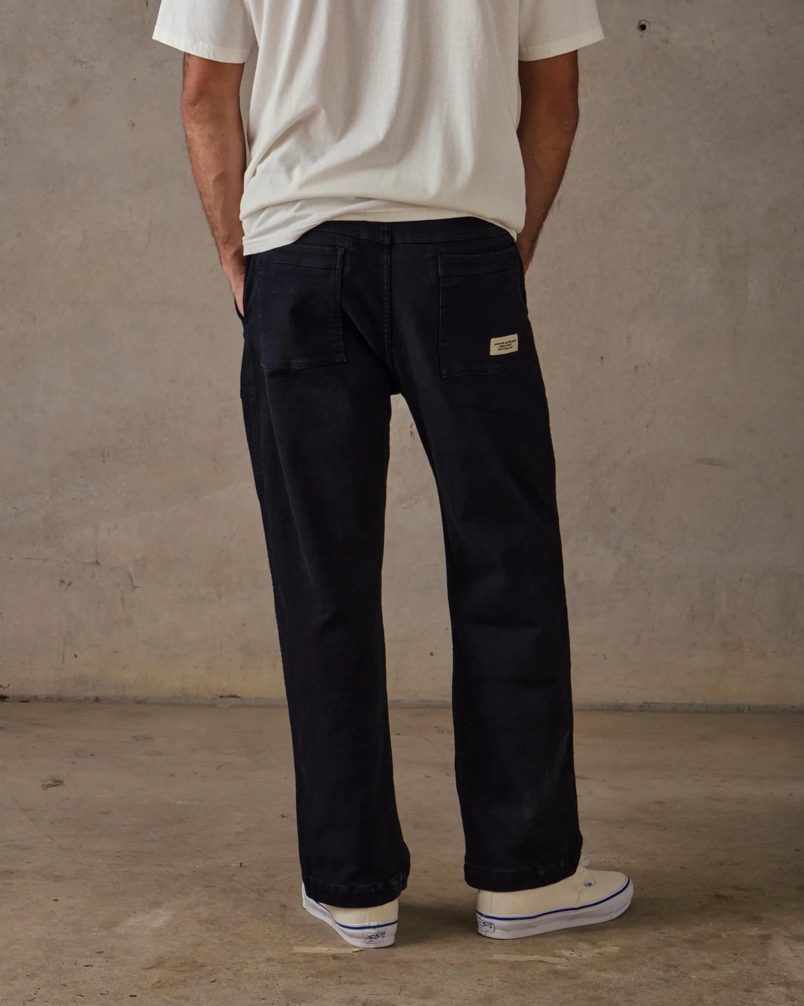 Brushed Twill Pants - Black