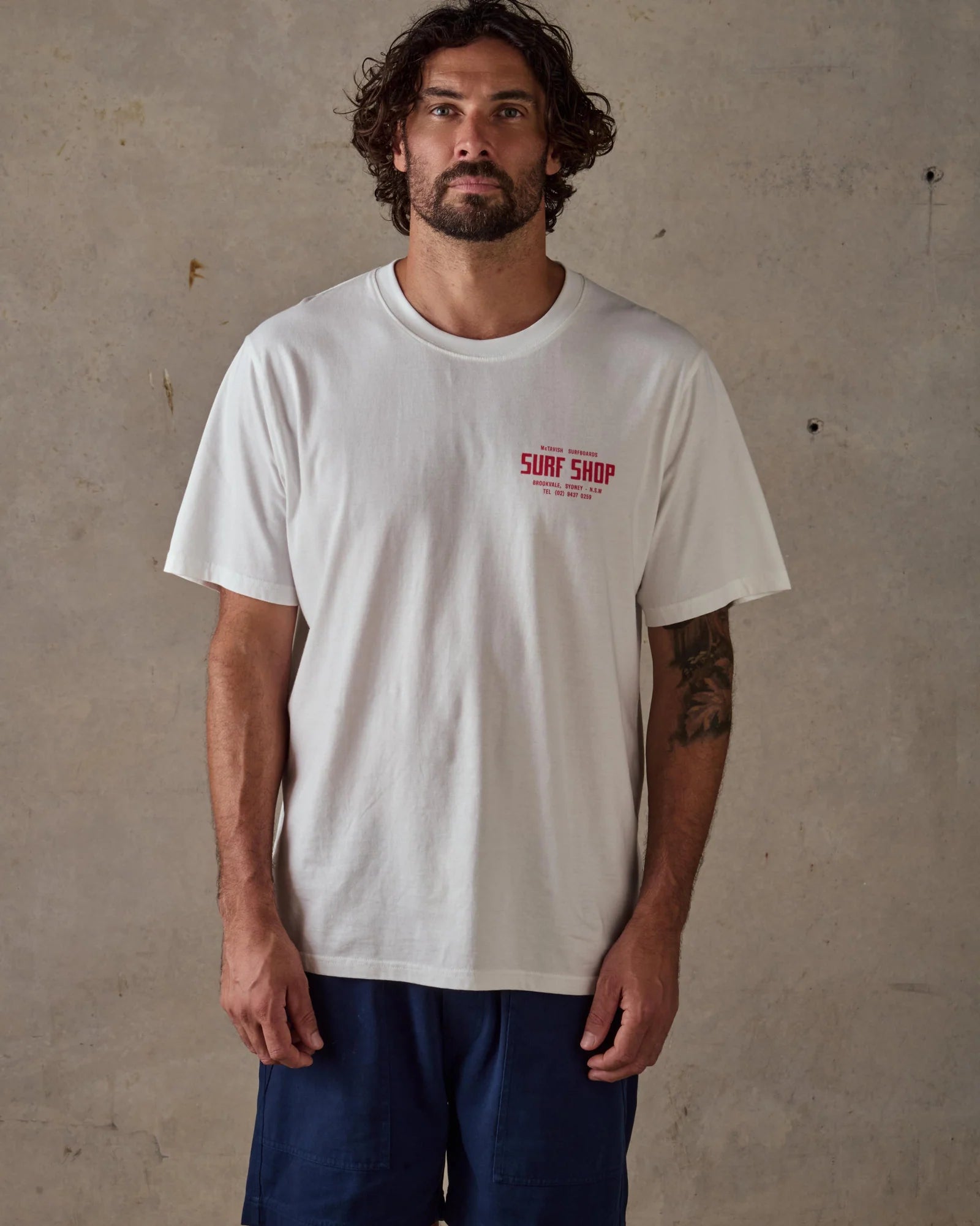 Brookvale Surf Shop Tee - White