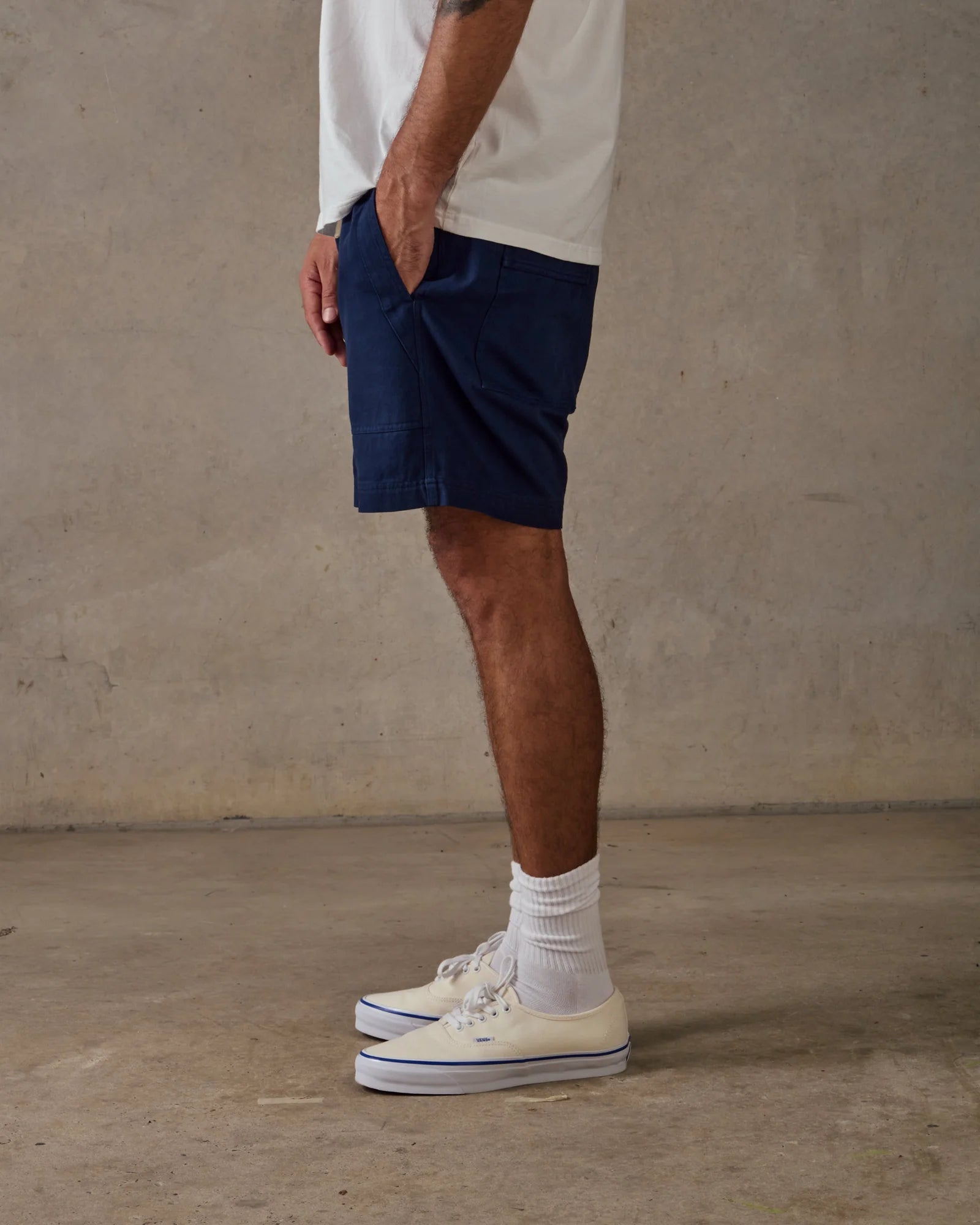 Twill Shorts - Dark Blue