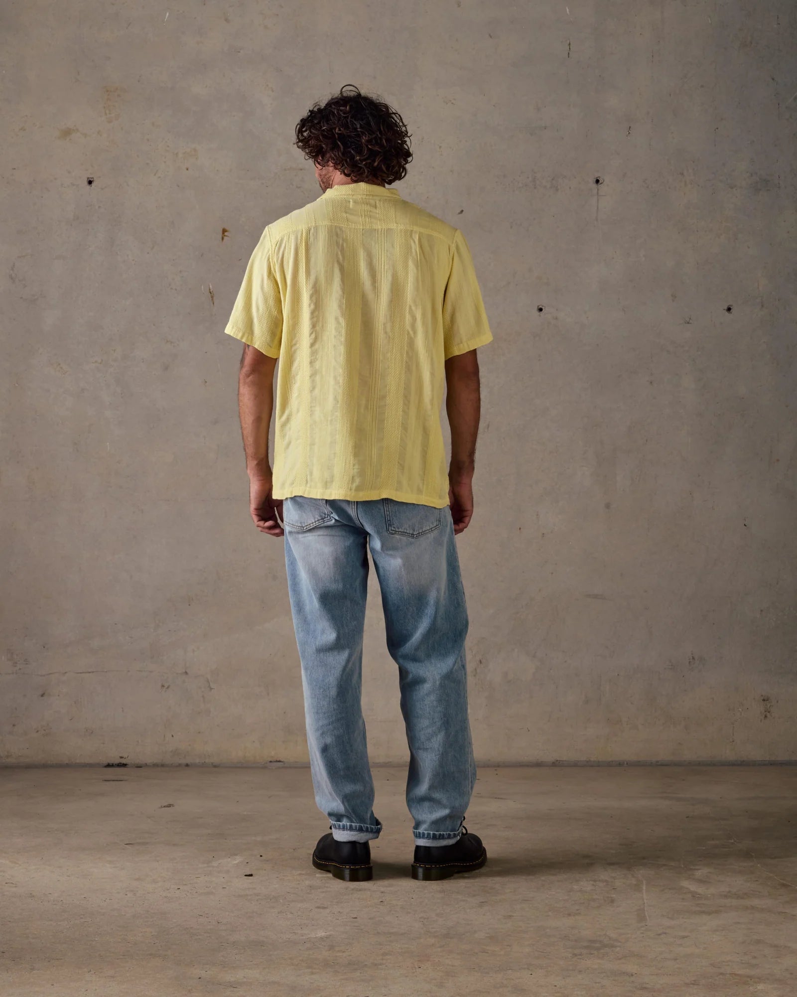 Camp Collar Shirt - Light Yellow