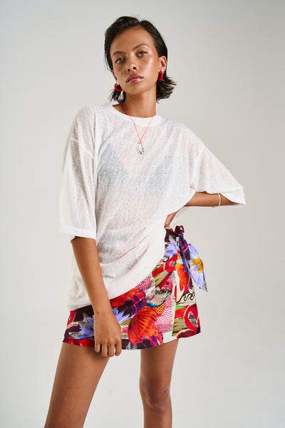 Oversize Tee - Sheer White