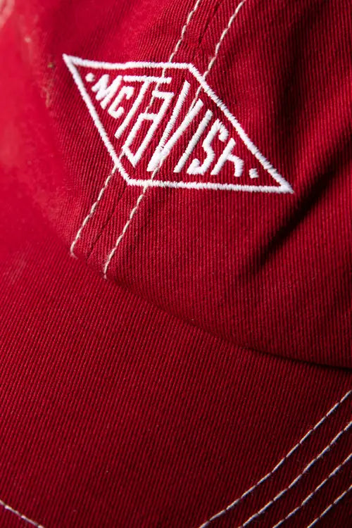 Stitched Diamond Cap - Red