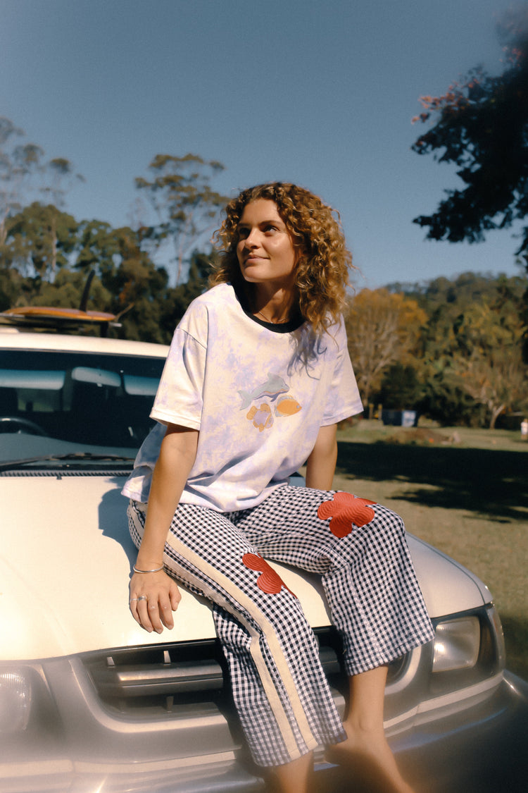 Flare Pant - Black Gingham