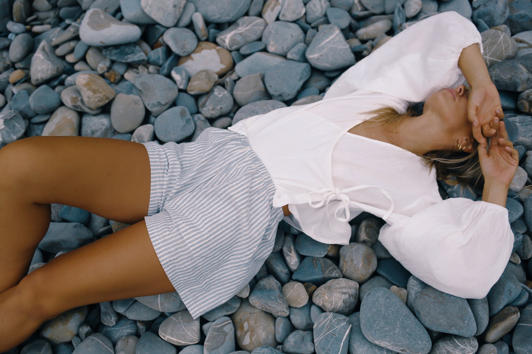 Ella Wrap Top - White