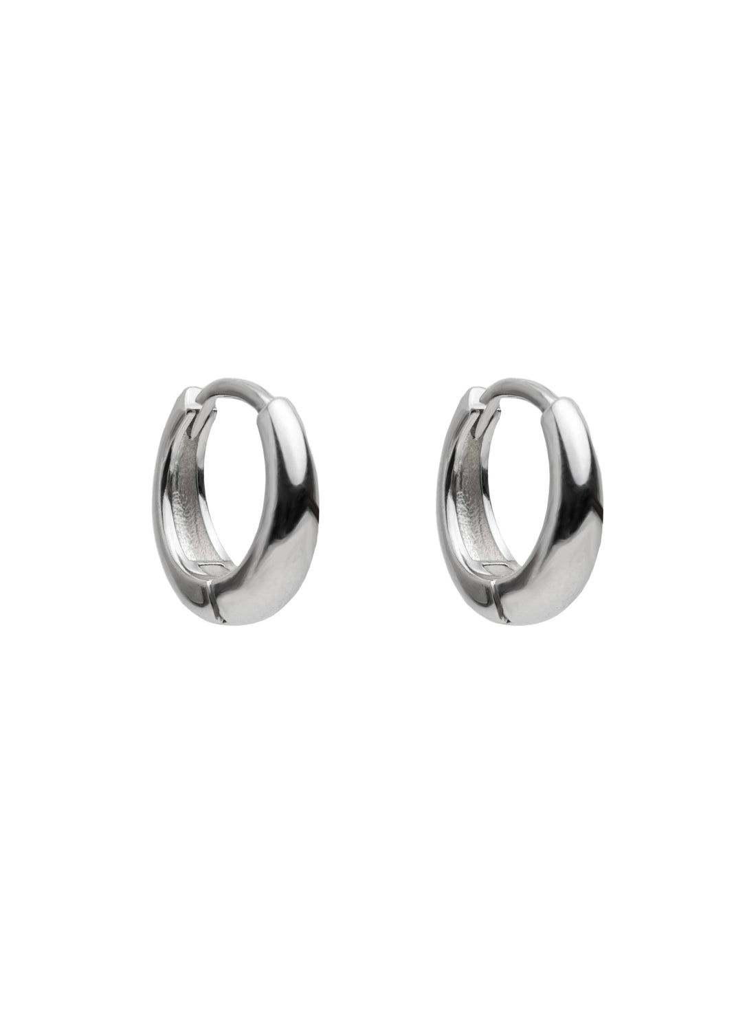 Island Glow Hoops - Sterling Silver