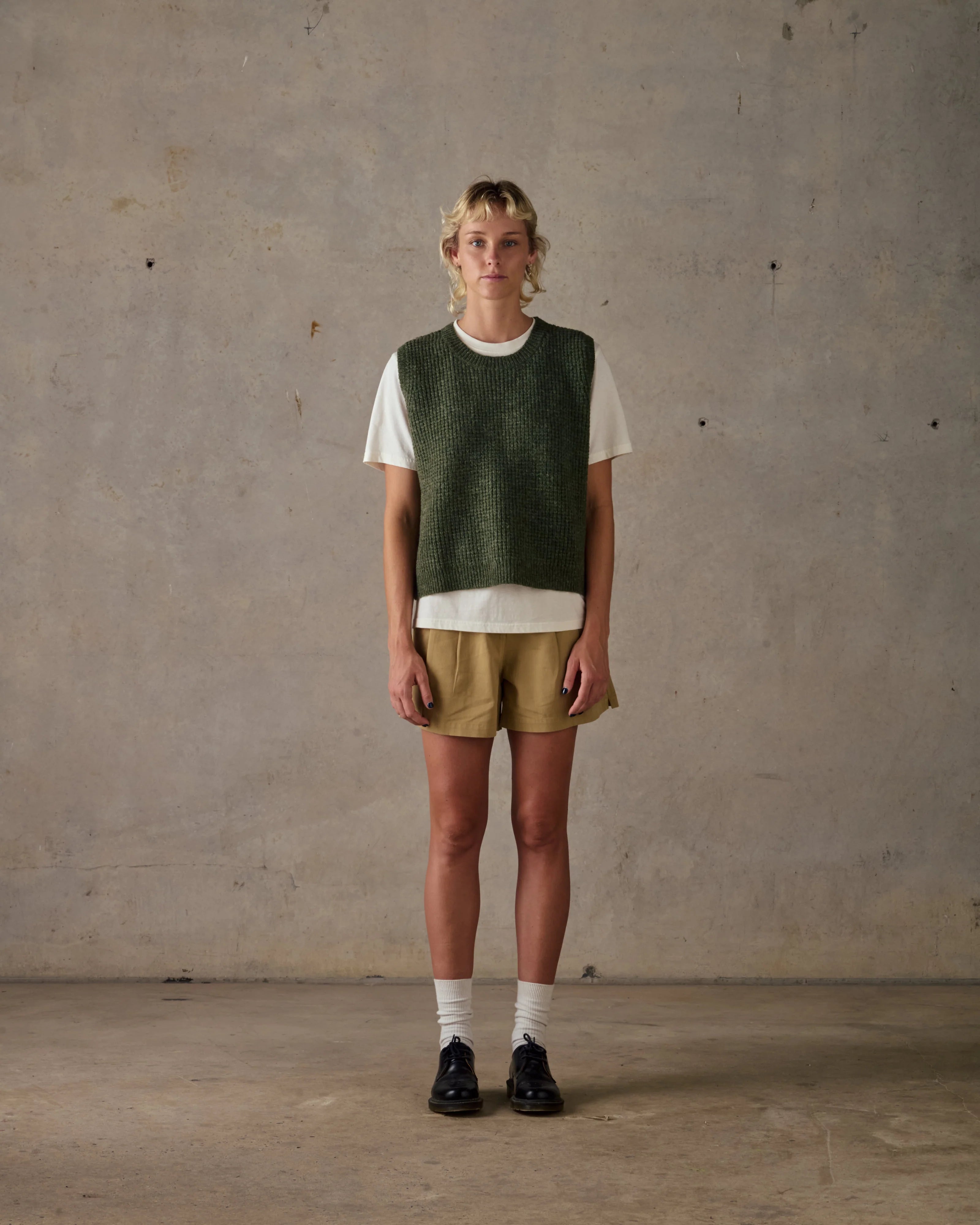 Knit Vest - Green