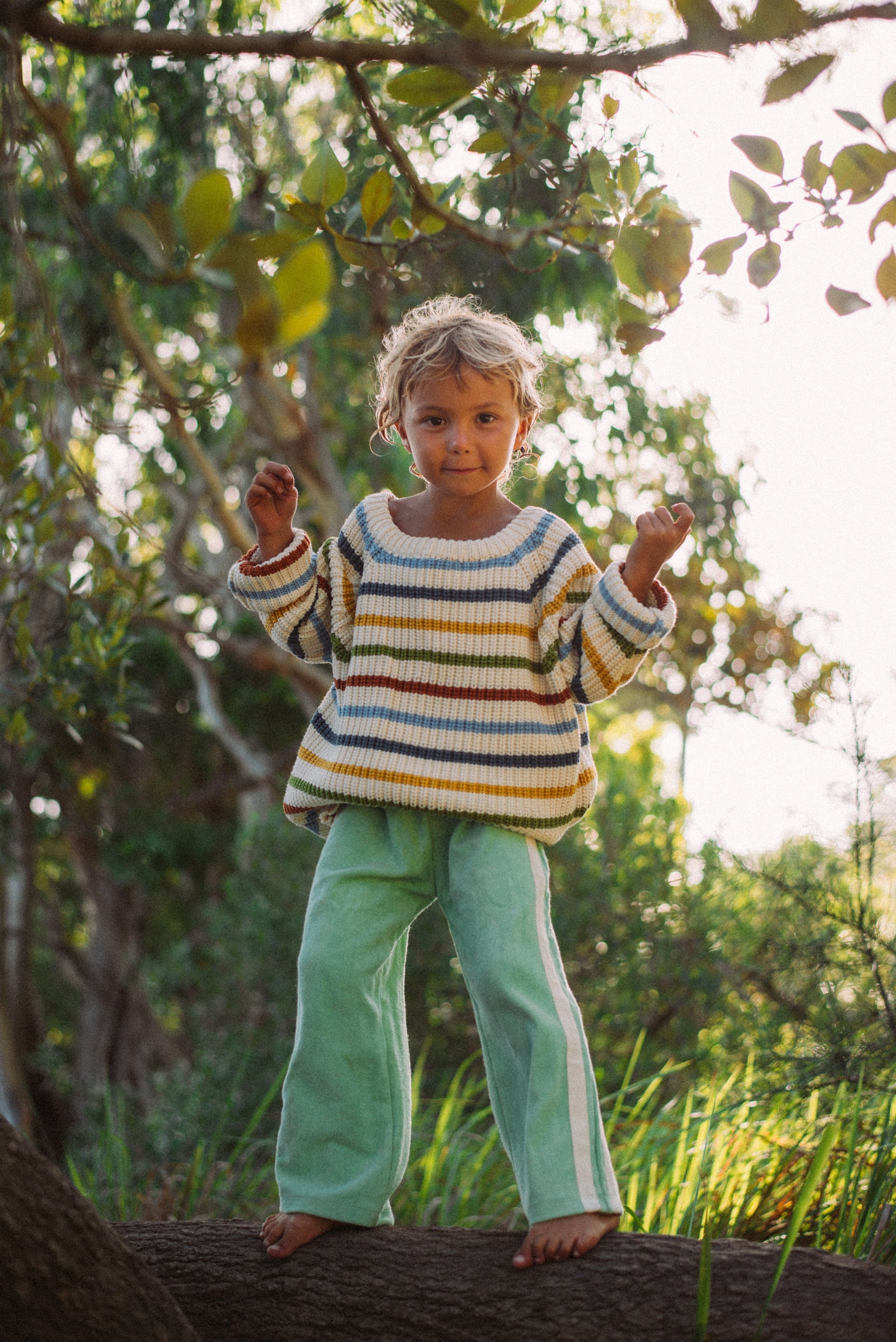 Mini Terry Pant - Mint