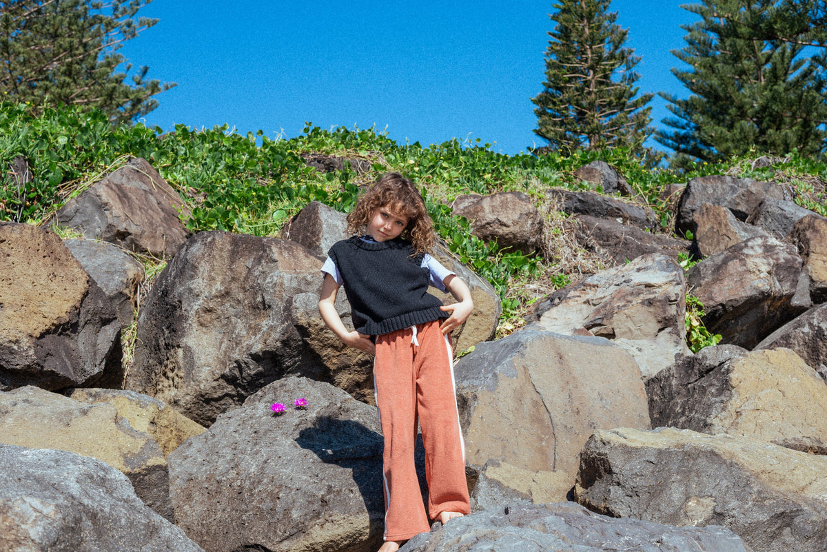 Mini Terry Pant - Rust