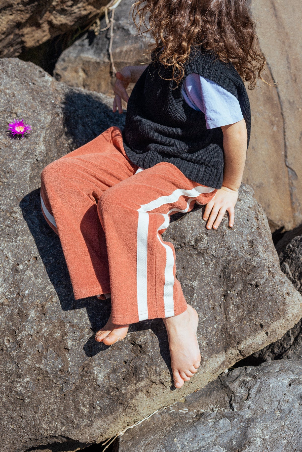 Mini Terry Pant - Rust