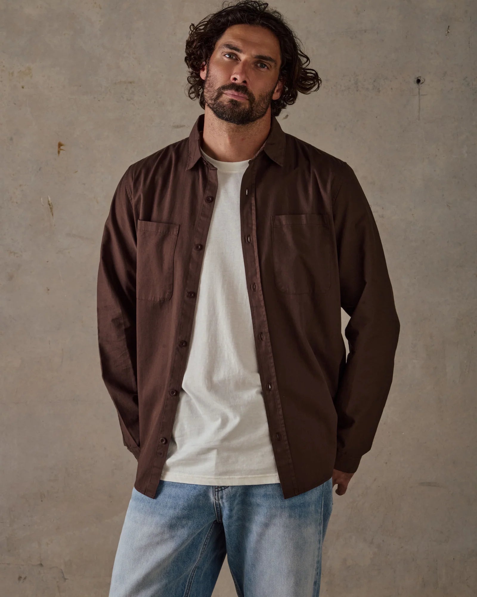 Original Long Sleeve Shirt - Brown