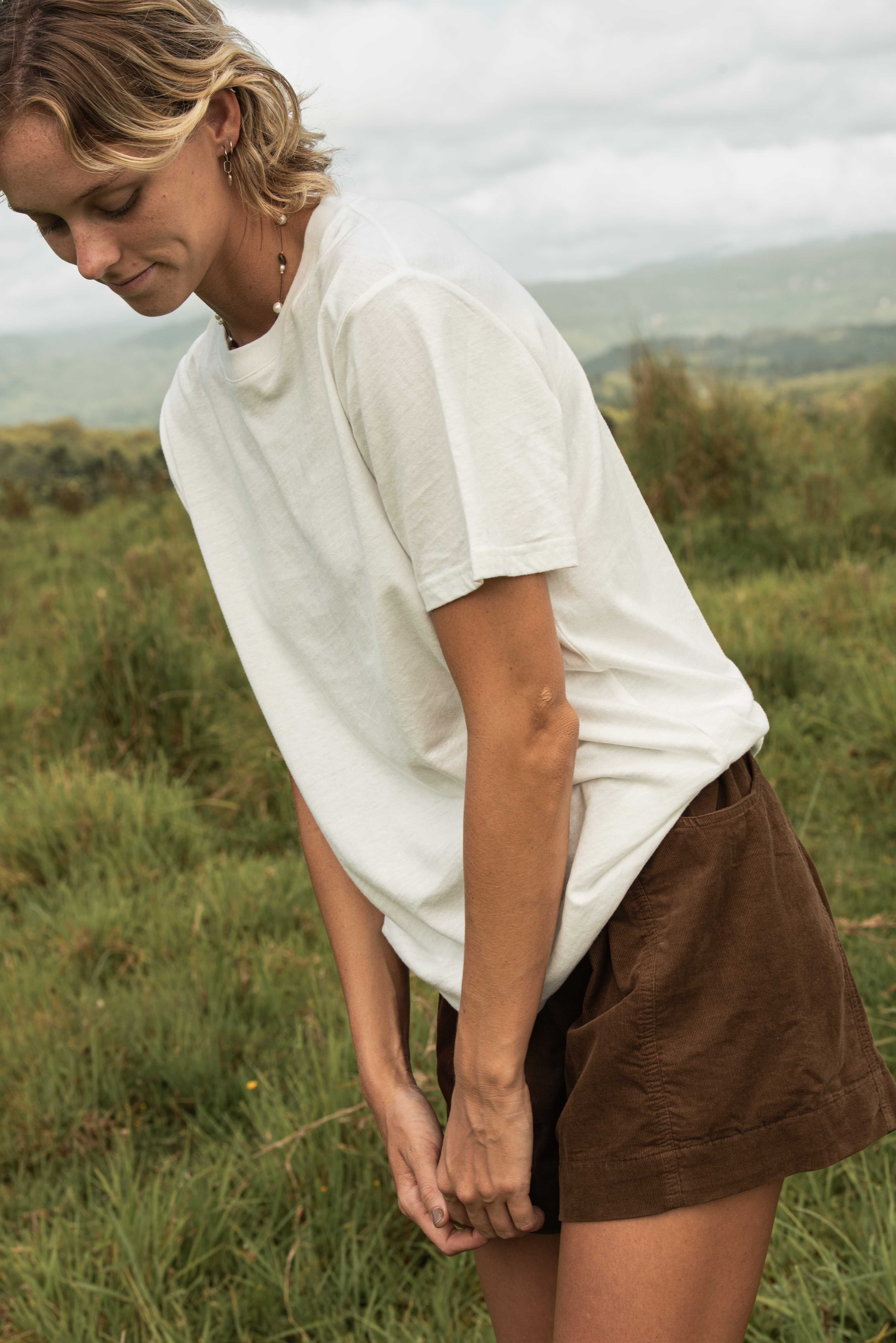 Hemp Tee - Chalk