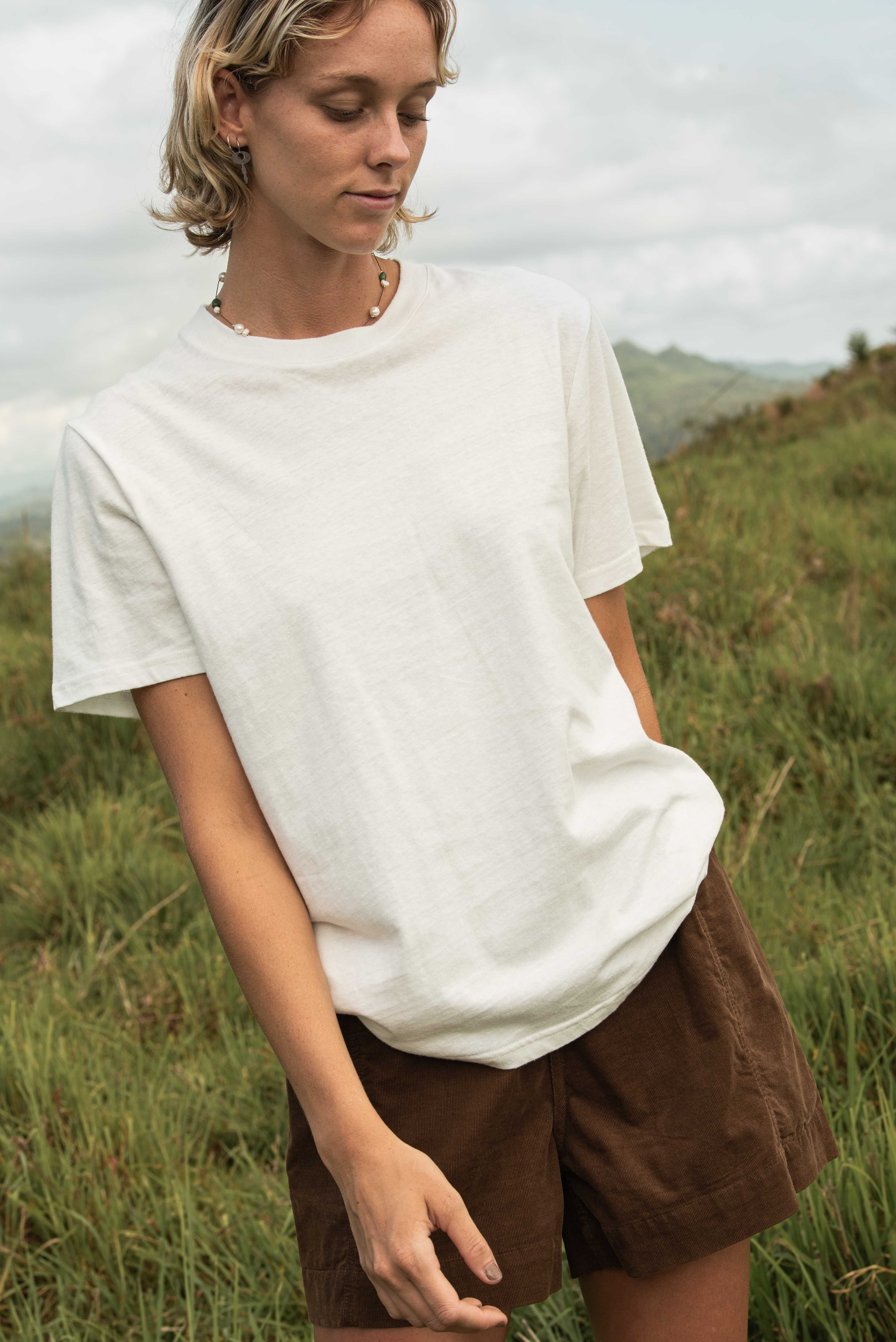 Hemp Tee - Chalk