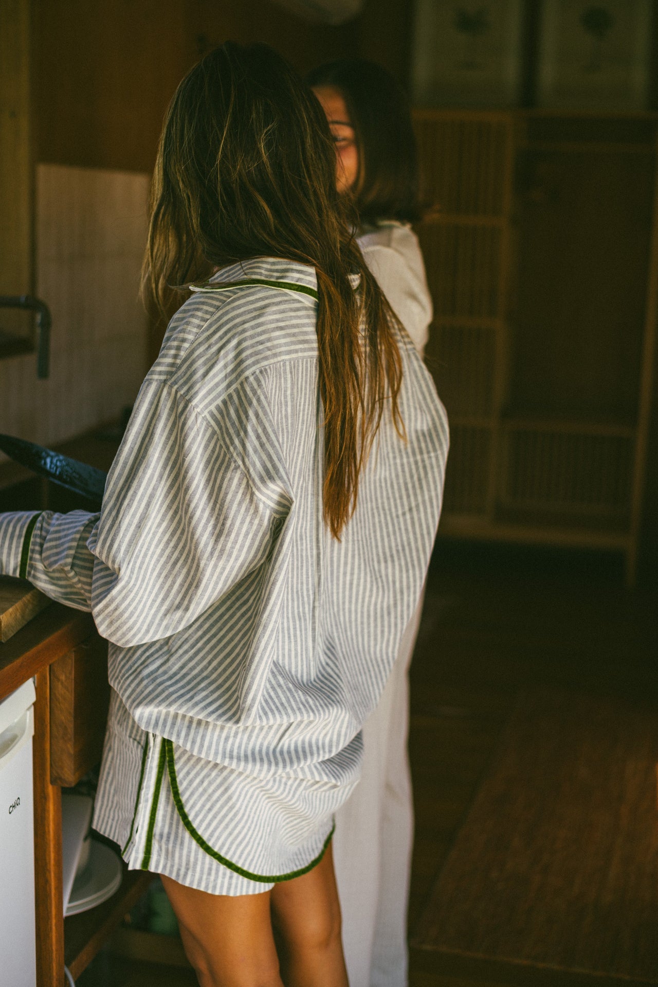 PJ Shirt - Stripe Velvet