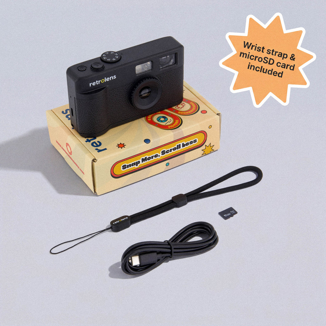 Retrolens Digital Film Camera - Mustard