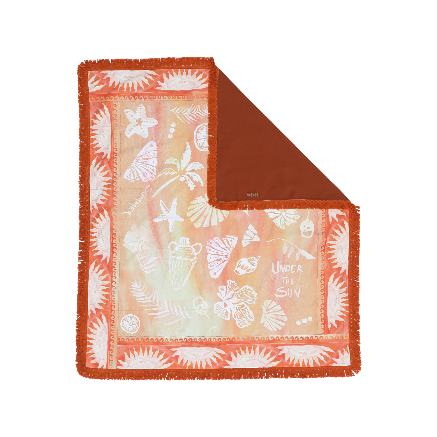 Sol Picnic Rug - Tangerine